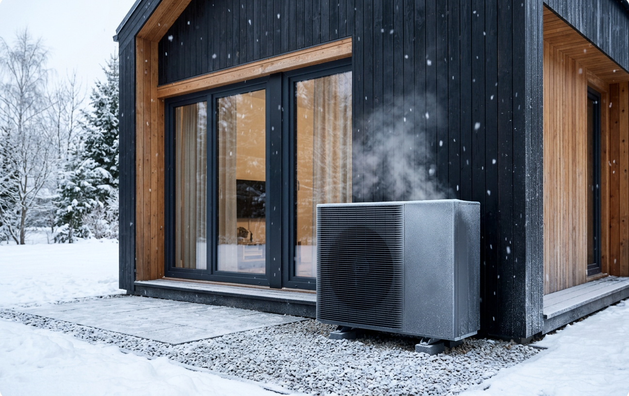 Soojuspump talvel väljas