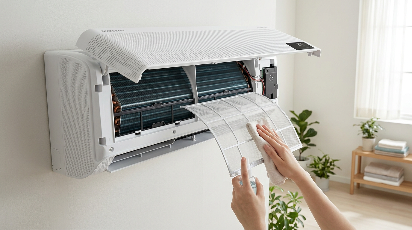 Soojuspumba filtri puhastamine