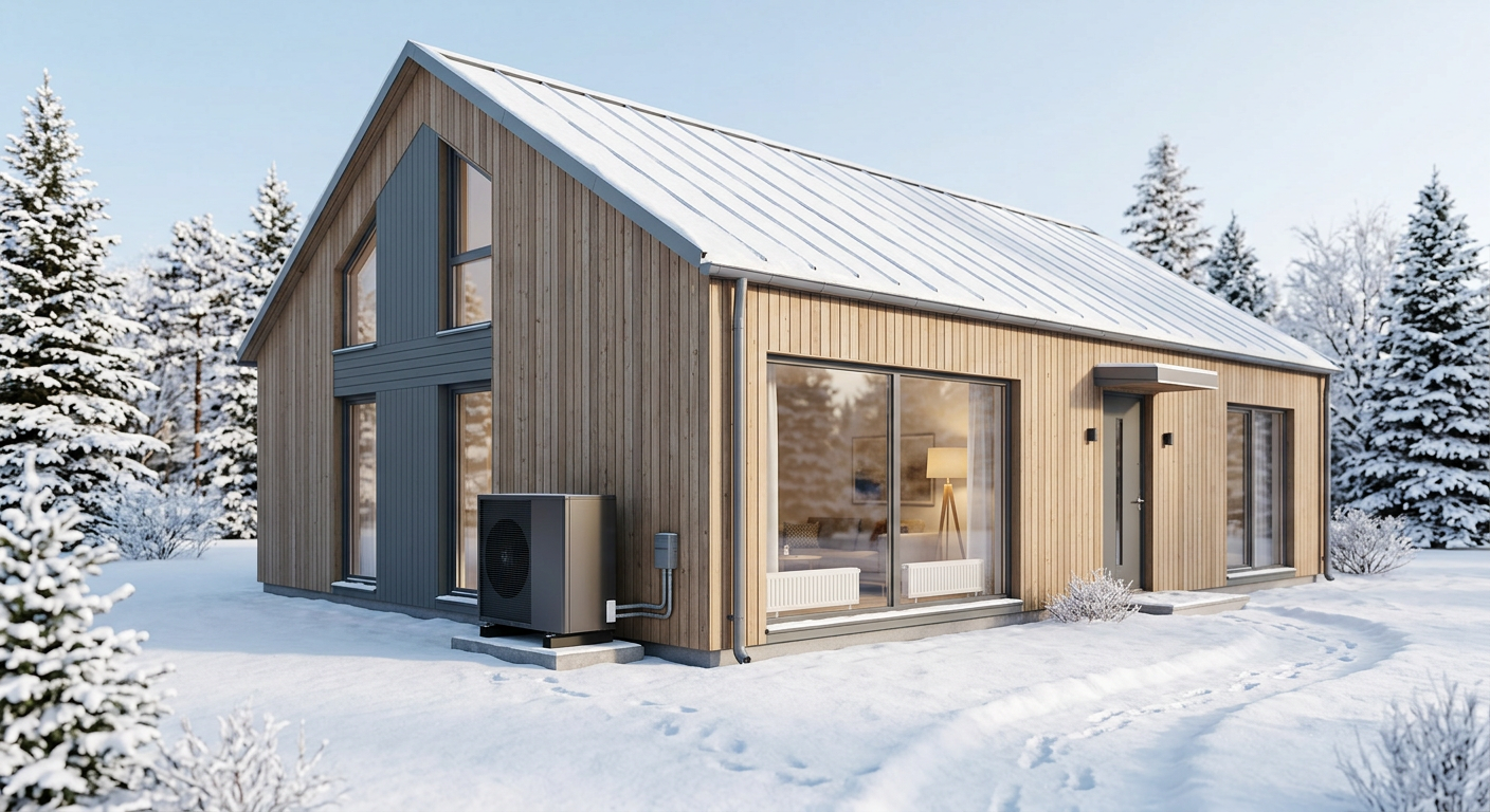 Talvine maja soojuspumbaga